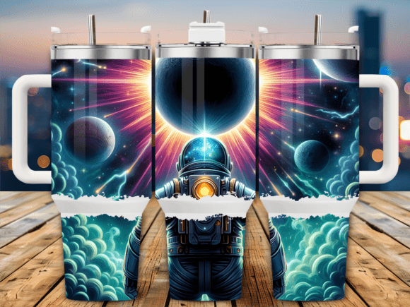 Astronaut Solar Eclipse Graphics Freebies for Publishers