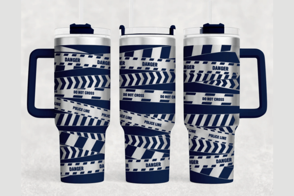 Caution Tape Tumbler Wrap: Design Review