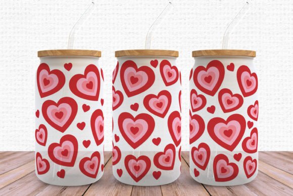 Heart Valentine SVG Libbey Glass Wrap: Graphics and Print Templates Review