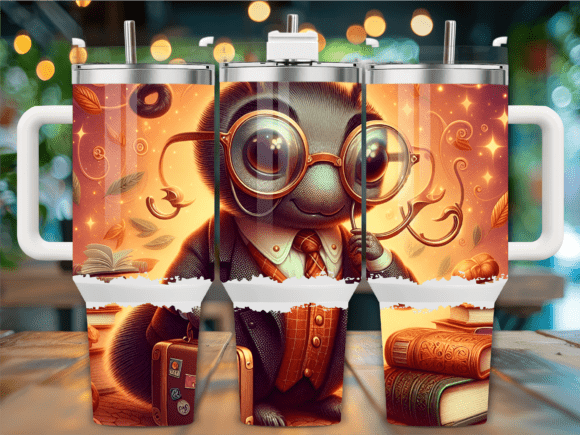 Smart Bookworm Glasses Bug 40oz Tumbler Graphics: Freebies Review
