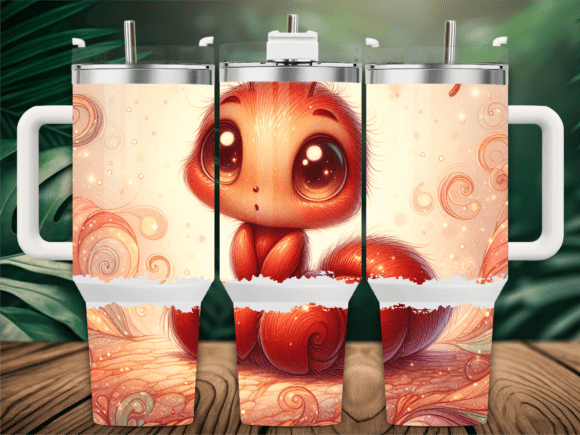 Snail Cartoon Character 40oz Tumbler Graphics for Tumbler Wraps