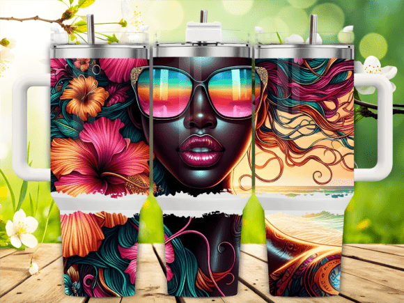 Sunset Beauty Shades Tumbler Wrap: Free Graphics & Freebies