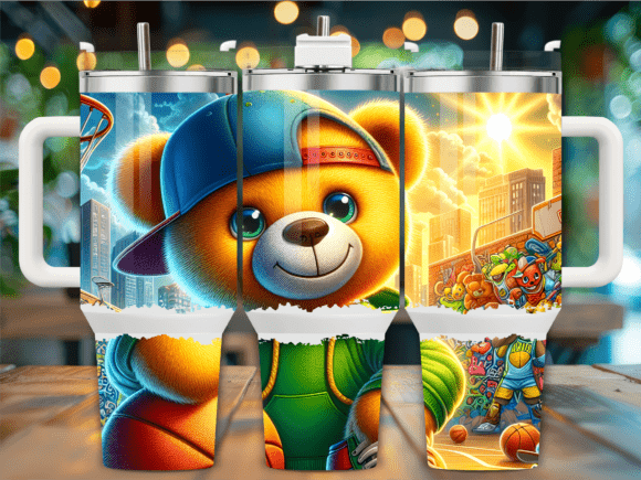 Urban Cool Hip Hop Bear 40oz Tumbler: Freebie Graphics Review