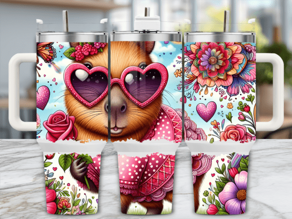 Valentine Capybara Love Tumbler Design Review