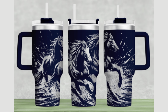 Wild Horses Tumbler Wrap Graphics Review